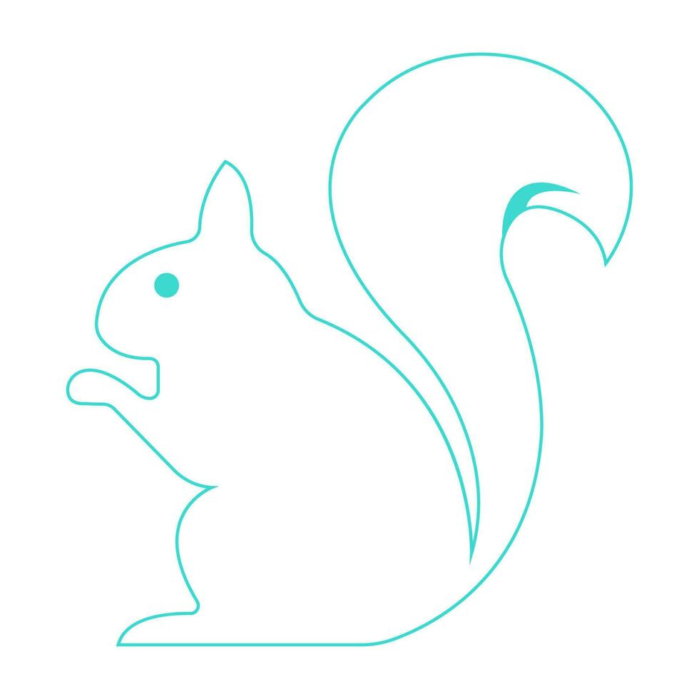 écureuil icône illustration vecteur
