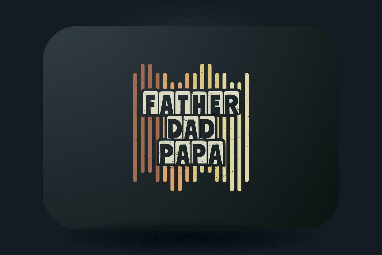 les pères journée T-shirt conception père papa papa vecteur