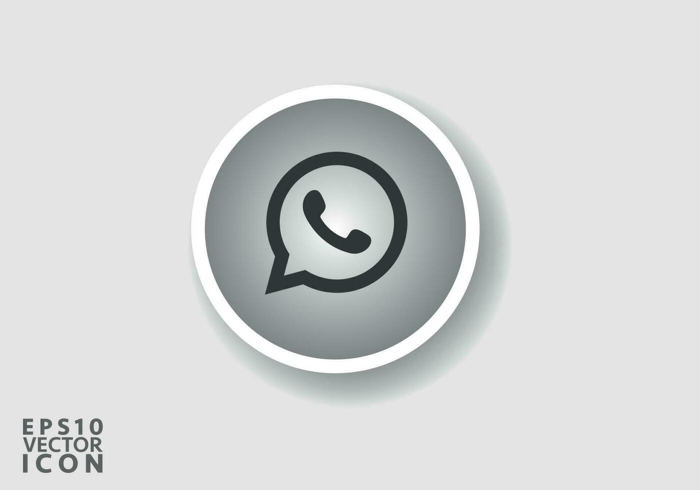 WhatsApp logo. WhatsApp social médias icône logotype. WhatsApp plat icône modèle noir Couleur modifiable. WhatsApp plat icône symbole vecteur