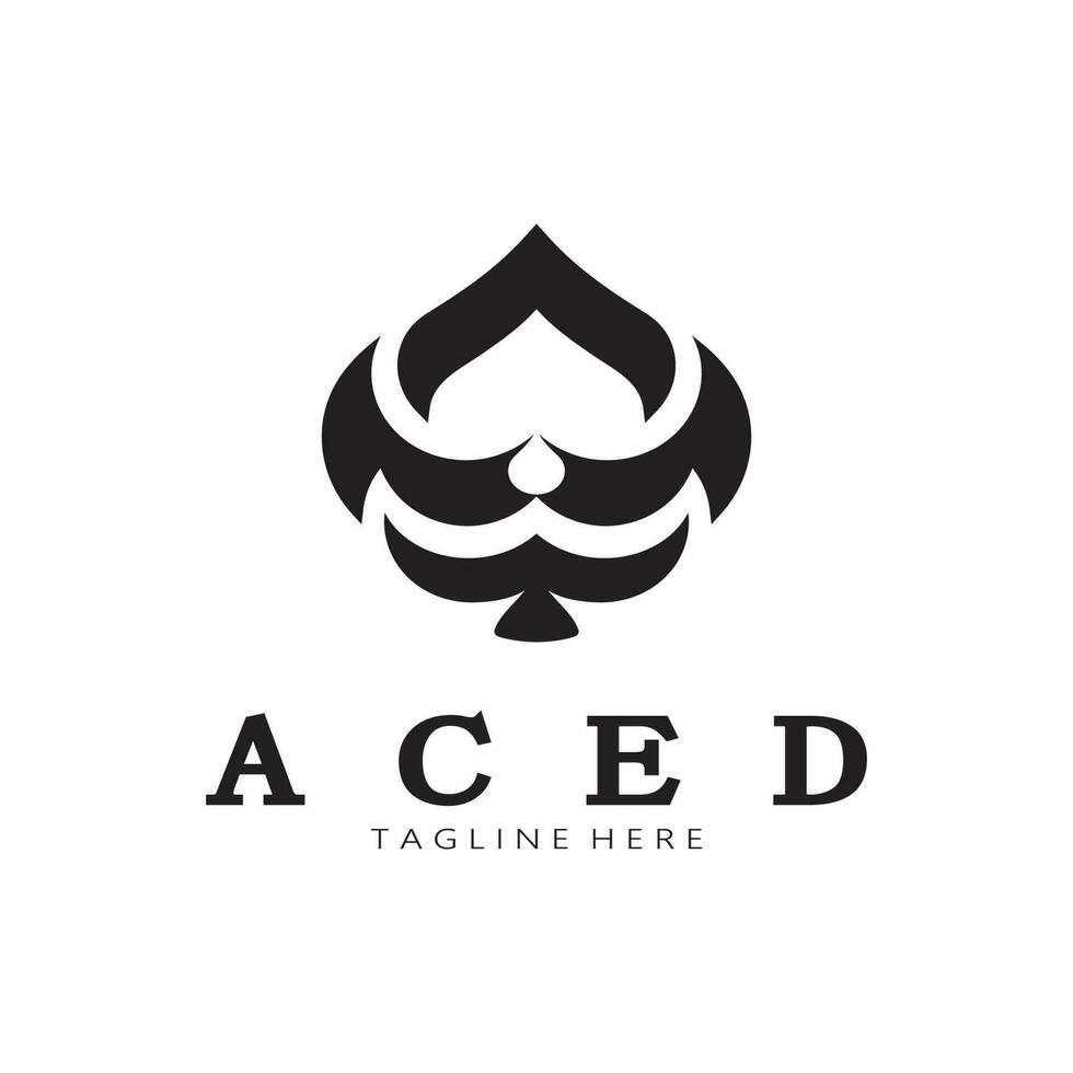 ace logo conception pour casino poker app Jeux vecteur