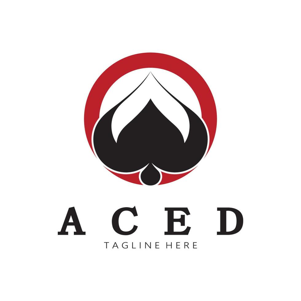 ace logo conception pour casino poker app Jeux vecteur