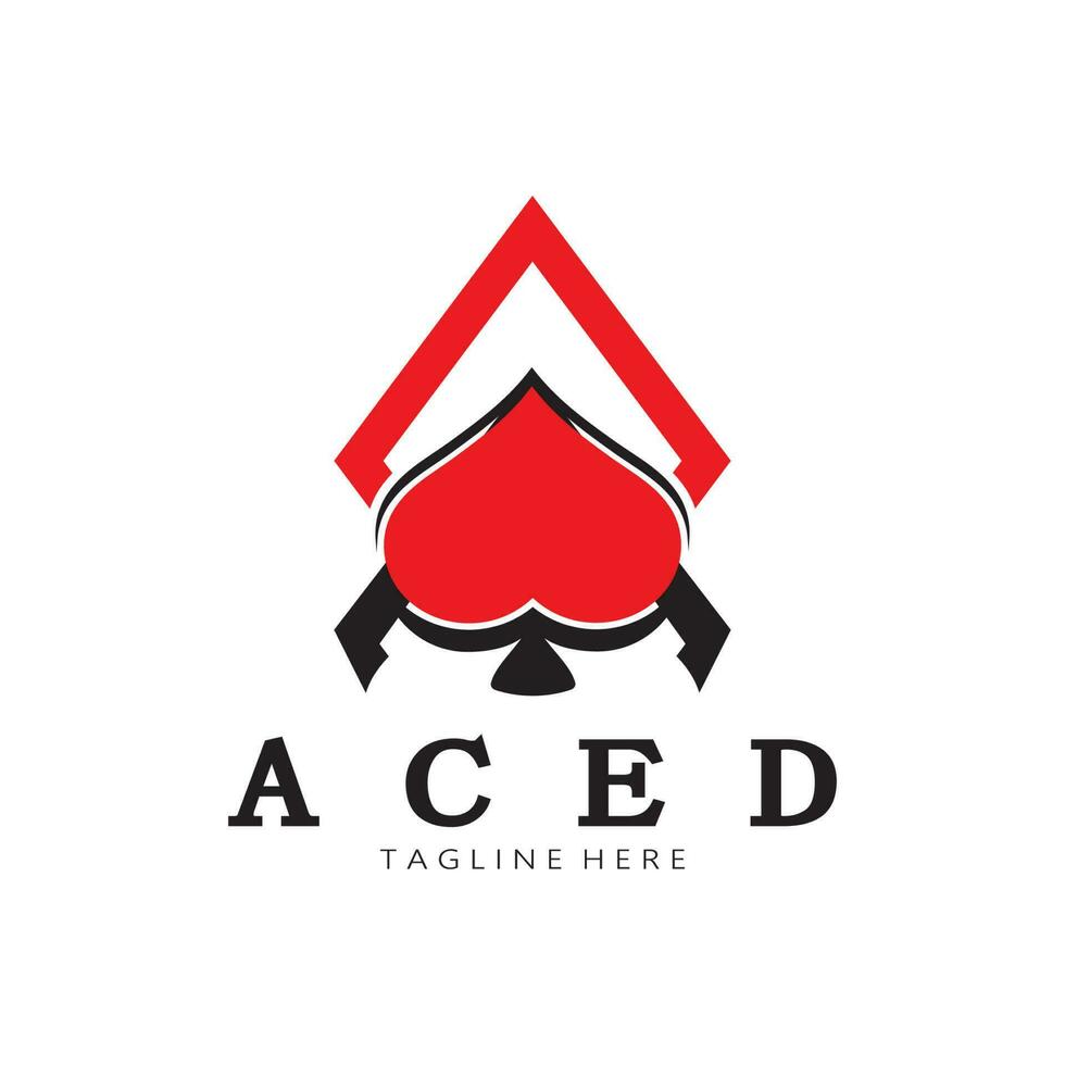 ace logo conception pour casino poker app Jeux vecteur