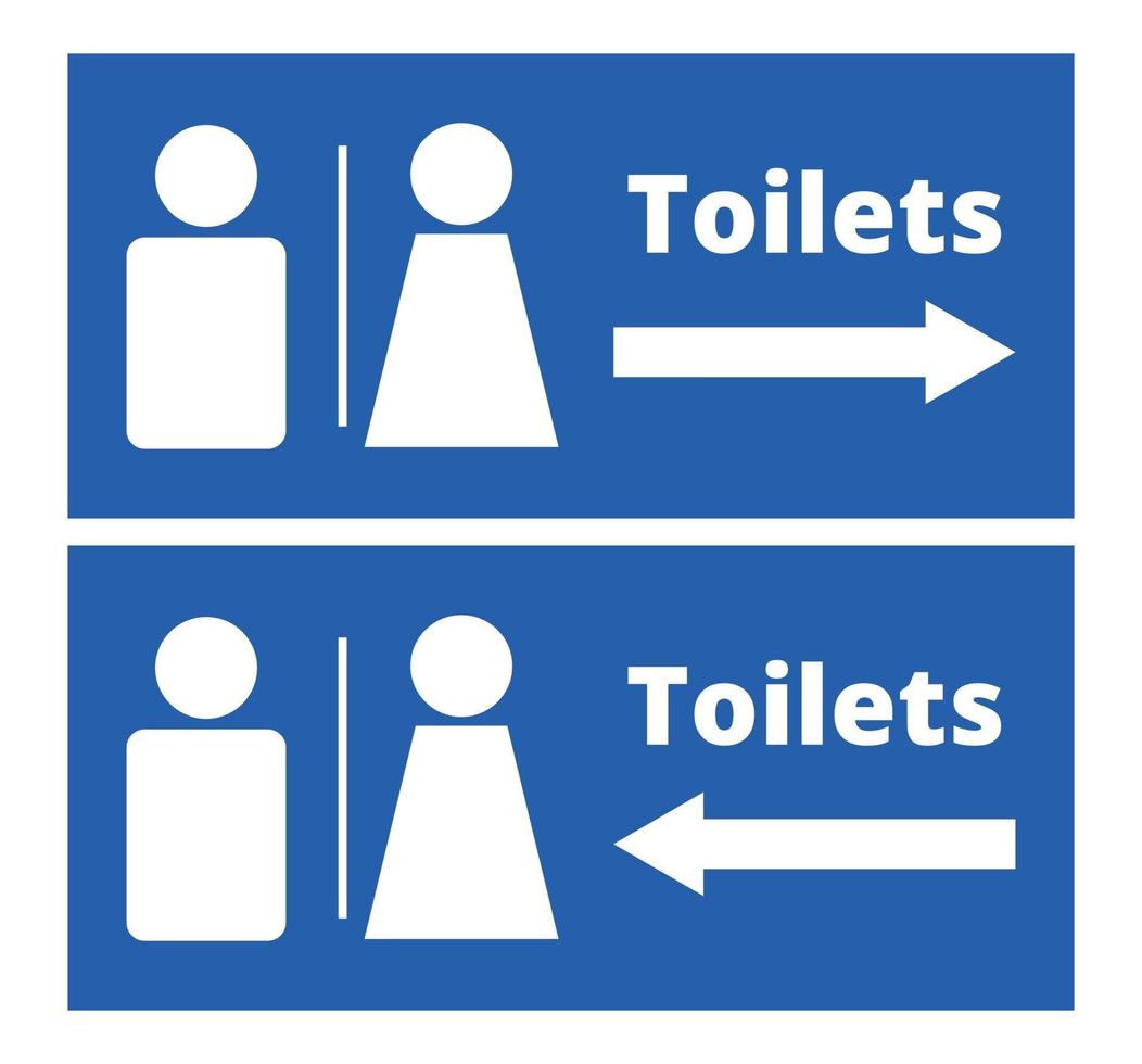 signes de toilette hommes et femmes vecteur