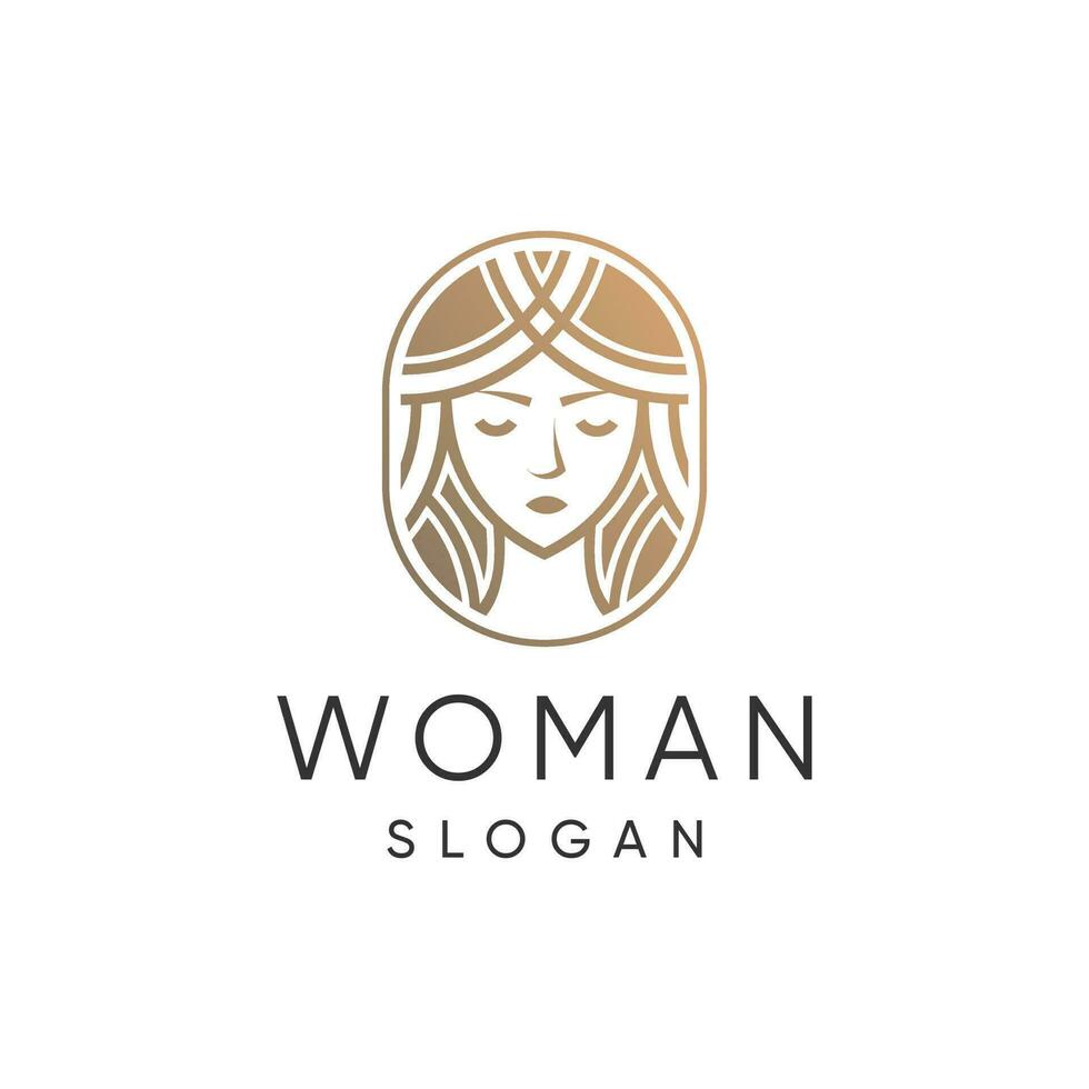 beauté femme logo conception vecteur avec unique abstrait style