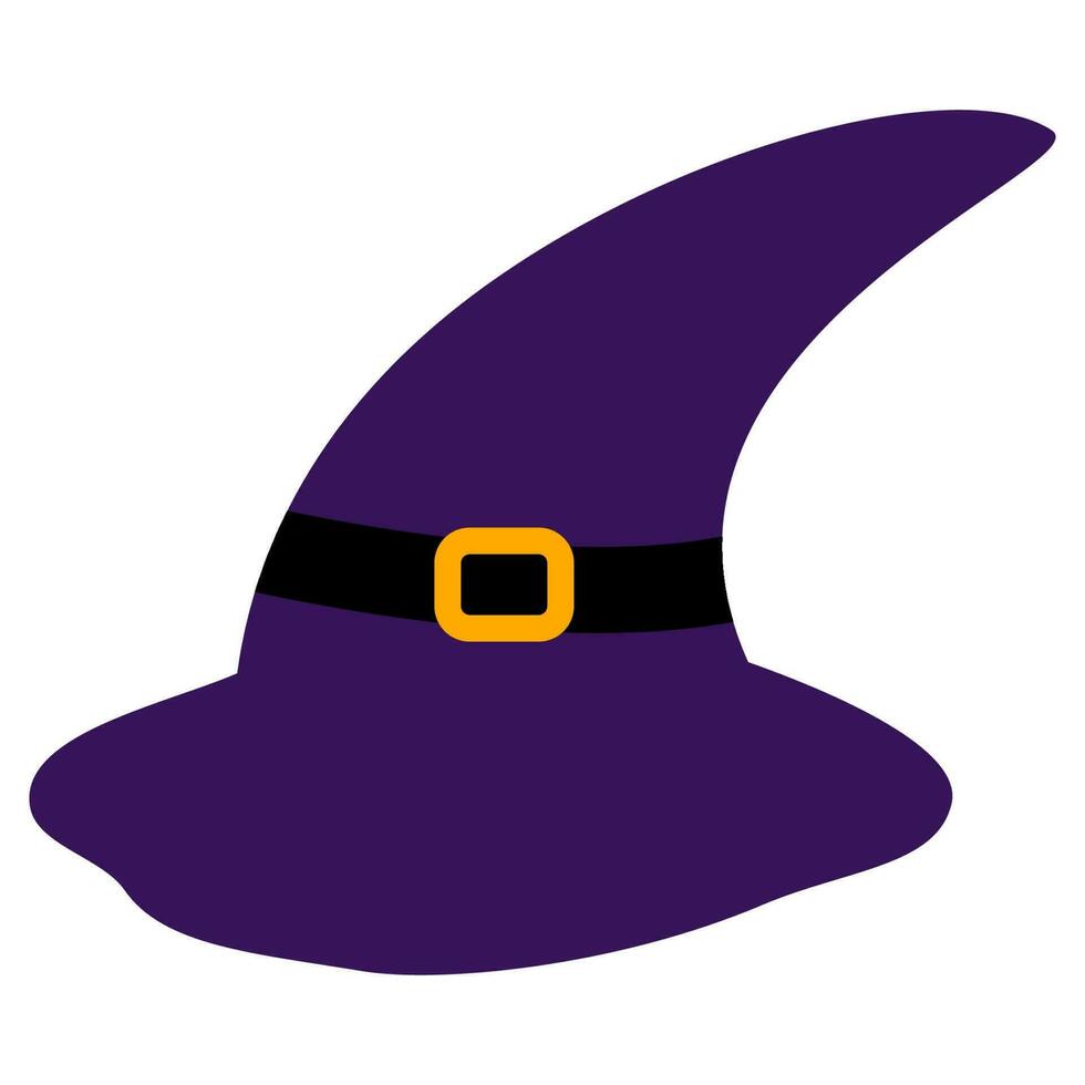 sorcière chapeau effrayant Halloween vecteur