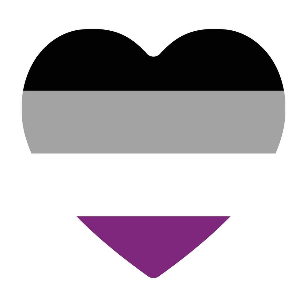 asexué fierté drapeau. international asexué fierté drapeau vecteur