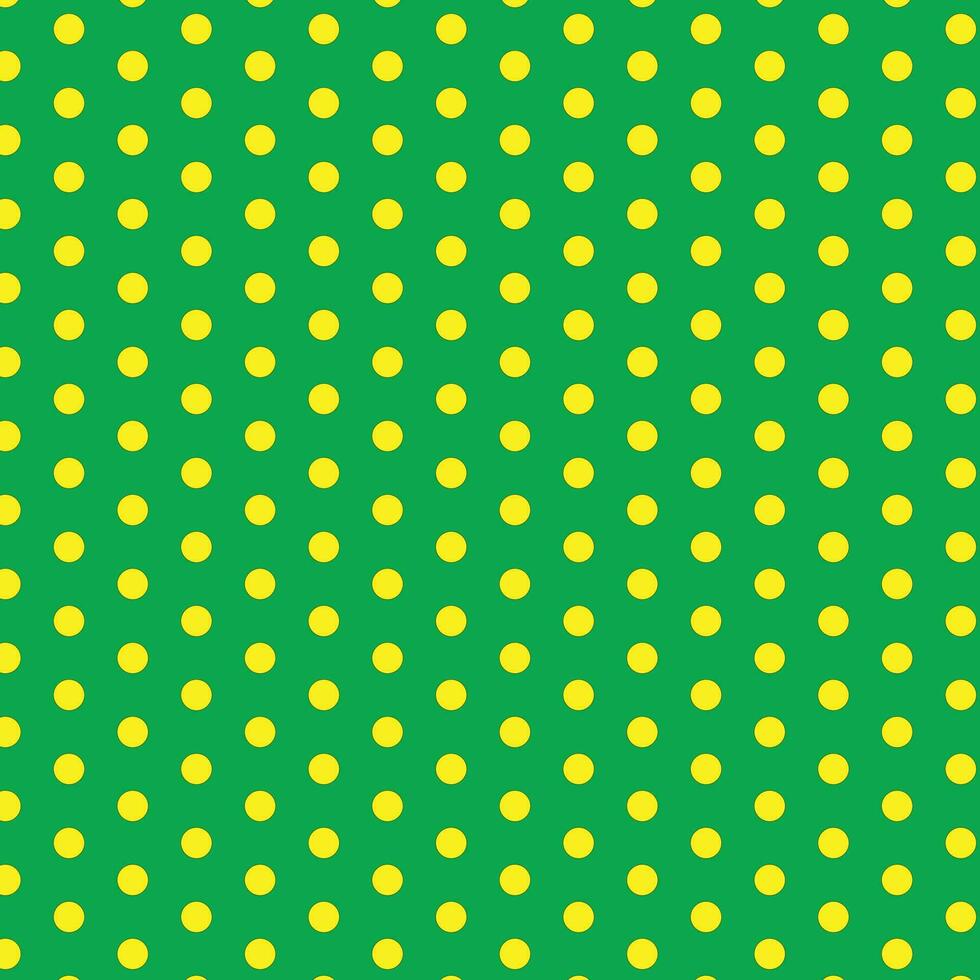 moderne abstrait Jaune polka point modèle sur vert Contexte vecteur