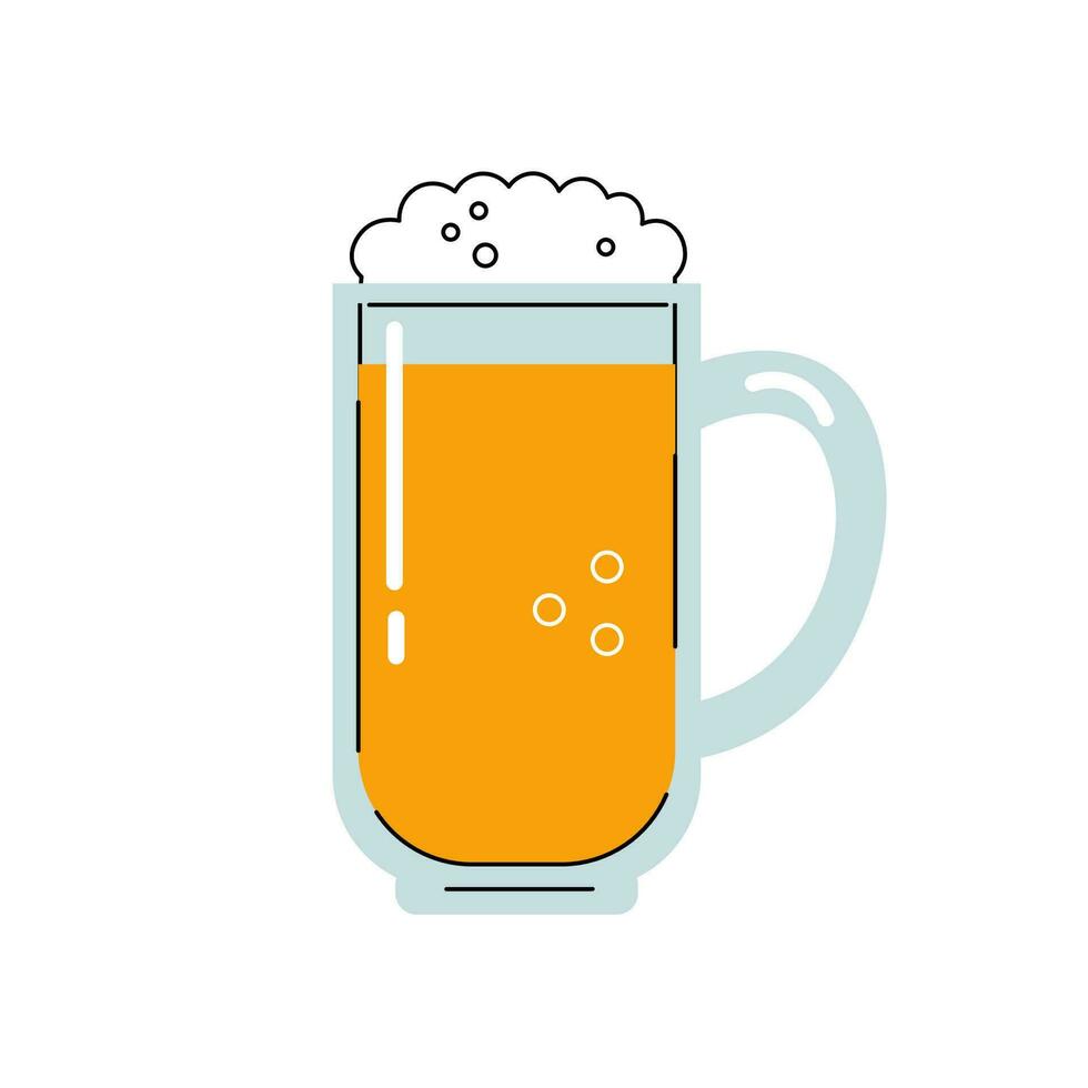 illustration vectorielle de chope de bière vecteur