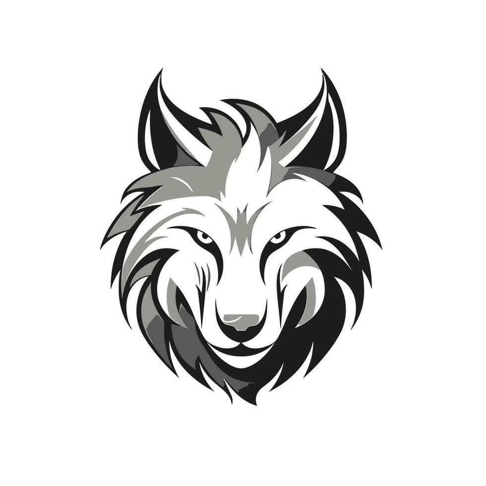 Loup tête logo vecteur - animal marque symbole