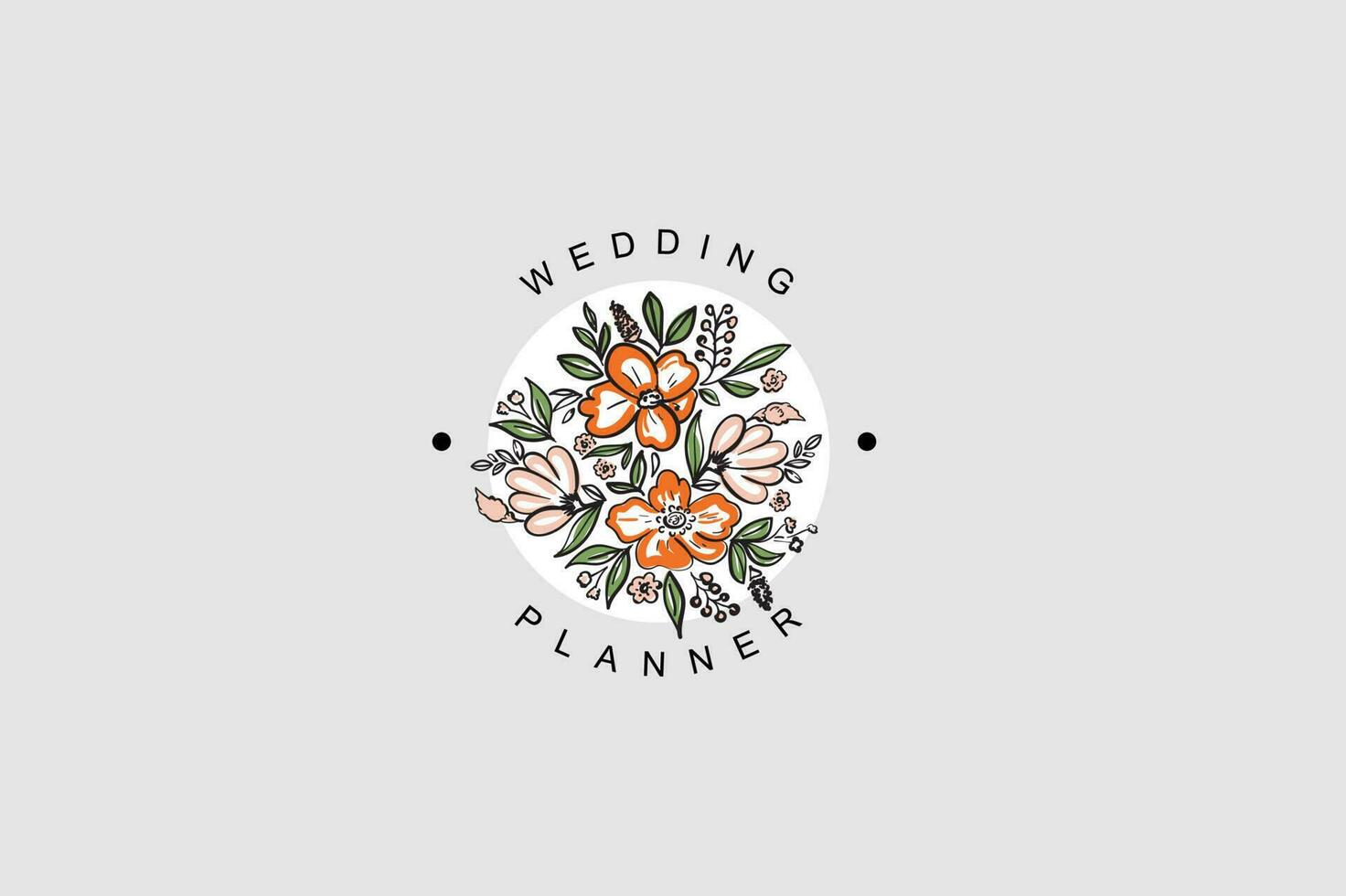 minimaliste fleur logo pack vecteur