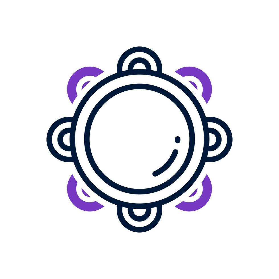 tambourin icône pour votre site Internet, mobile, présentation, et logo conception. vecteur