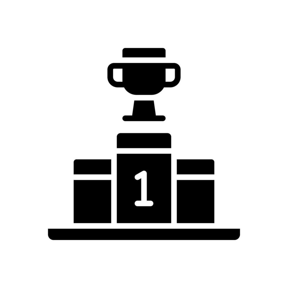 icône de trophée pour votre site Web, mobile, présentation et conception de logo. vecteur