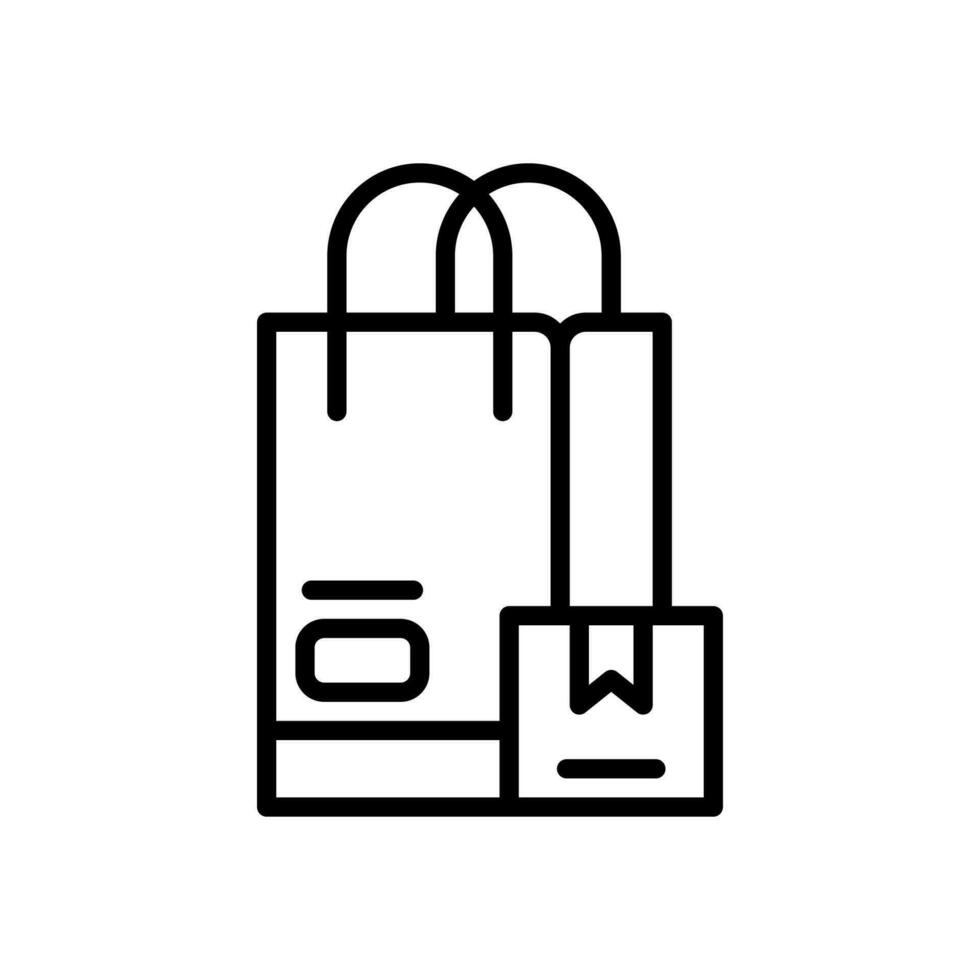 icône de sac à provisions pour votre site Web, mobile, présentation et conception de logo. vecteur