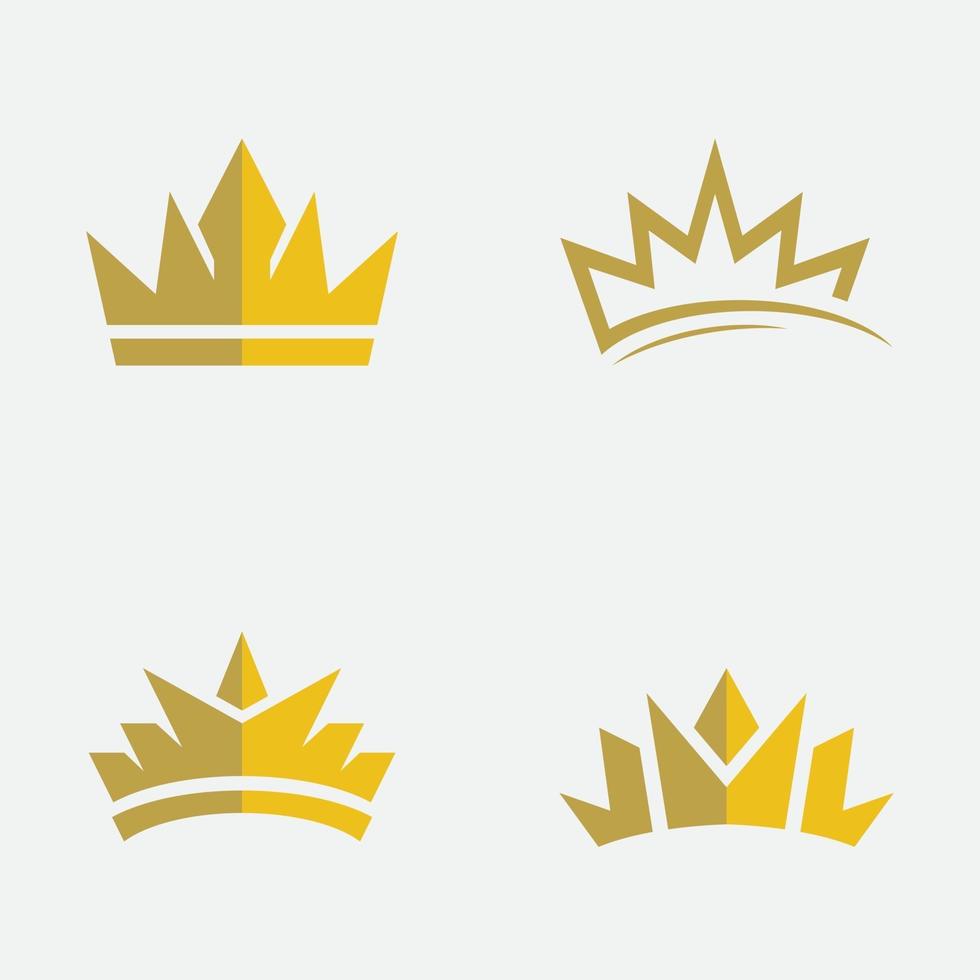 définir le modèle de conception de logo concept couronne vecteur