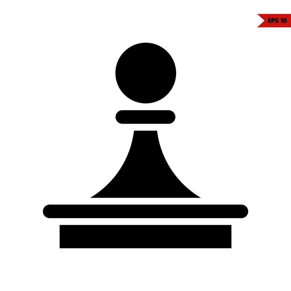 icône de glyphe d'échecs vecteur