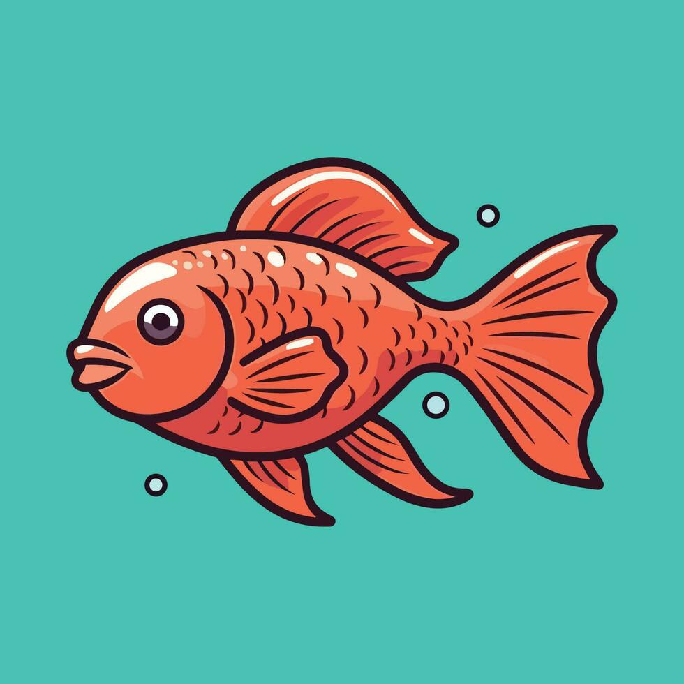 magnifique décoratif poisson ou ornemental poisson illustration vecteur