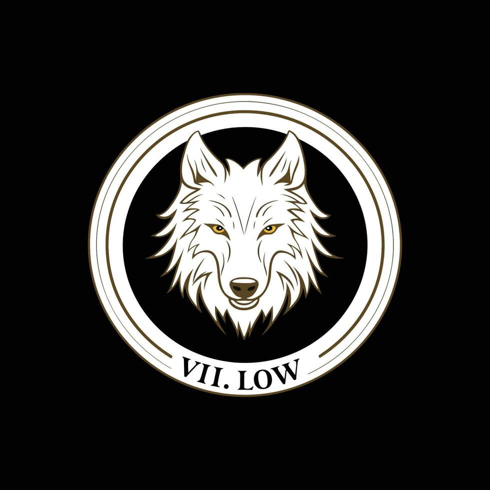 création de vecteur de logo de visage de loup