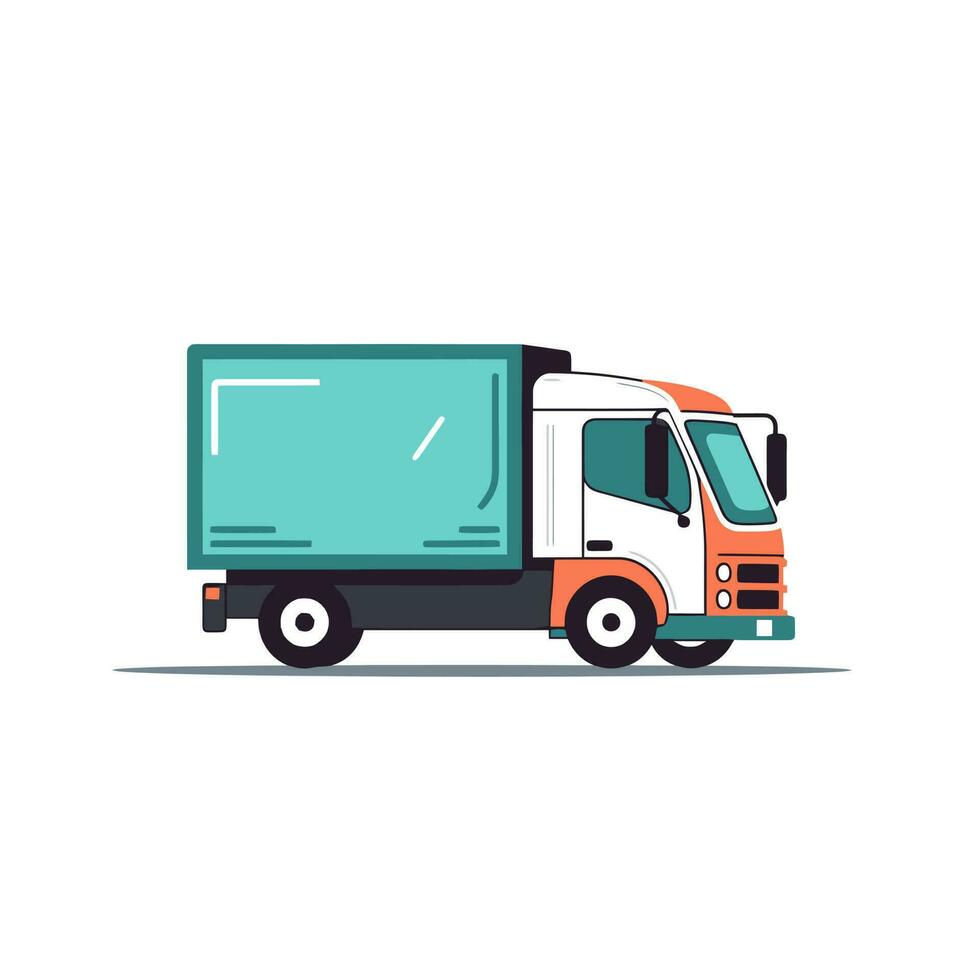 livraison camion. livraison un service concept. vecteur illustration.