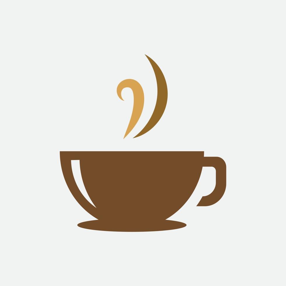 logo de tasse de café conception dicône de vecteur de café