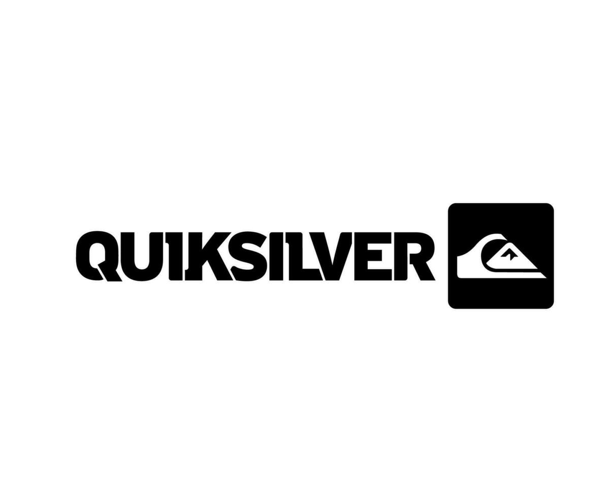 quiksilver symbole marque vêtements logo noir conception icône abstrait vecteur illustration