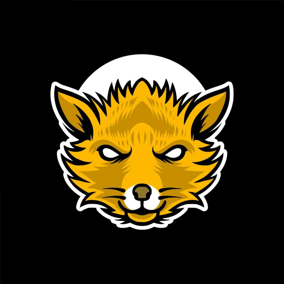 logo de la mascotte du renard vecteur