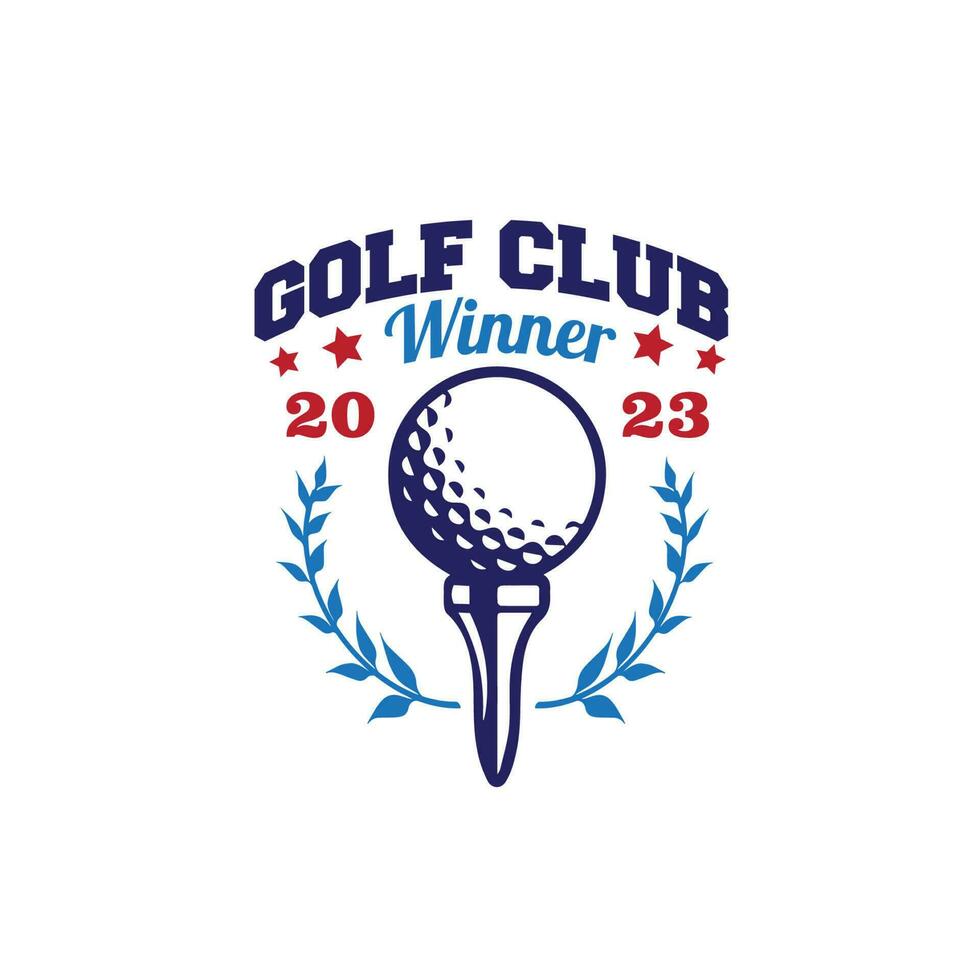 conception logo le golf vecteur illustration
