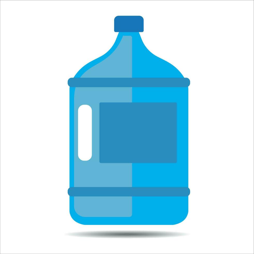 Plastique l'eau bouteille icône vecteur illustration symbole