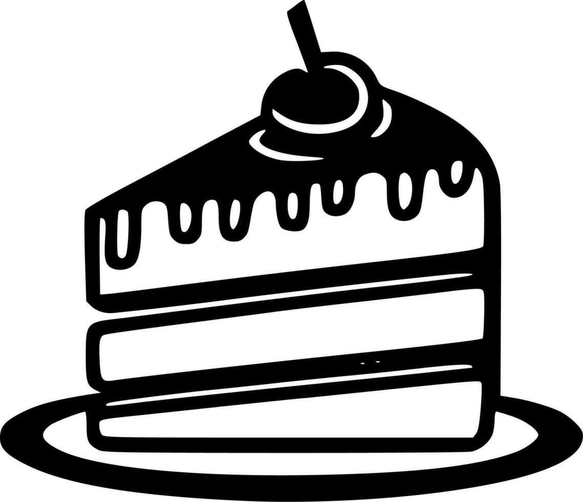 anniversaire gâteau - haute qualité vecteur logo - vecteur illustration idéal pour T-shirt graphique