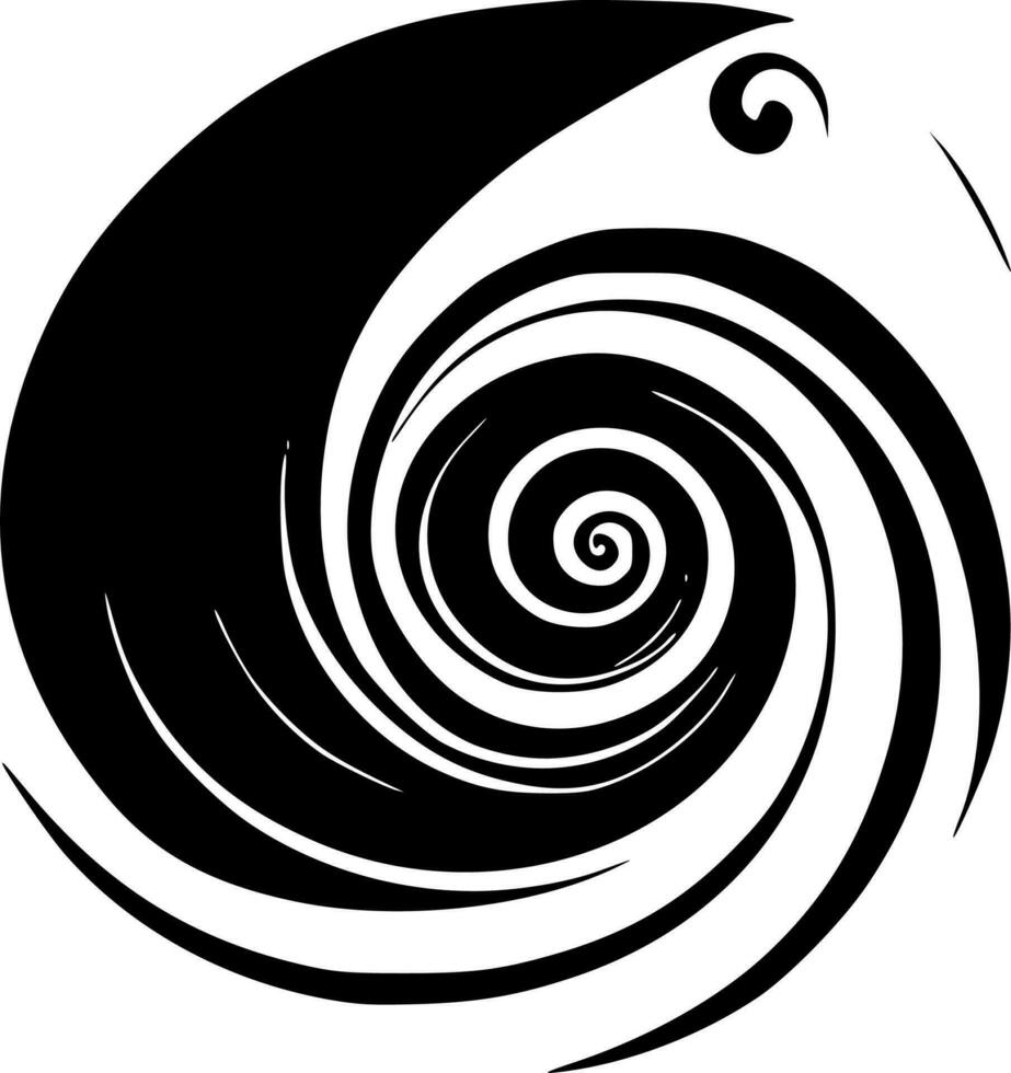 tourbillonne - minimaliste et plat logo - vecteur illustration