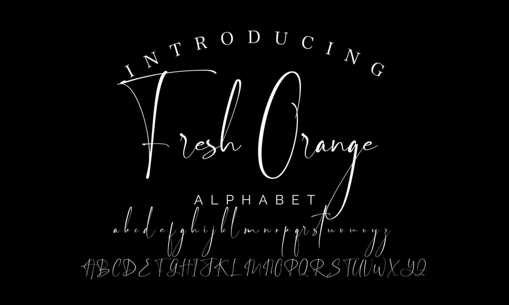 meilleur alphabet chant des oiseaux incroyable scénario Signature logotype Police de caractère caractères manuscrit vecteur