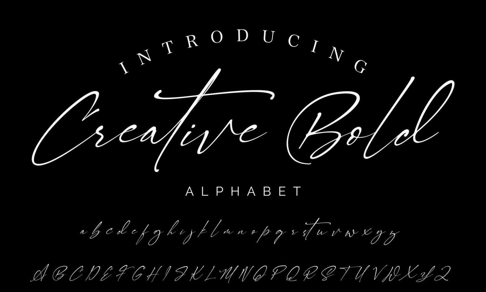 meilleur alphabet chant des oiseaux incroyable scénario Signature logotype Police de caractère caractères manuscrit vecteur