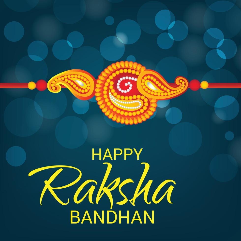 illustration vectorielle dun fond pour joyeux festival indien raksha bandhan des sœurs et frères vecteur