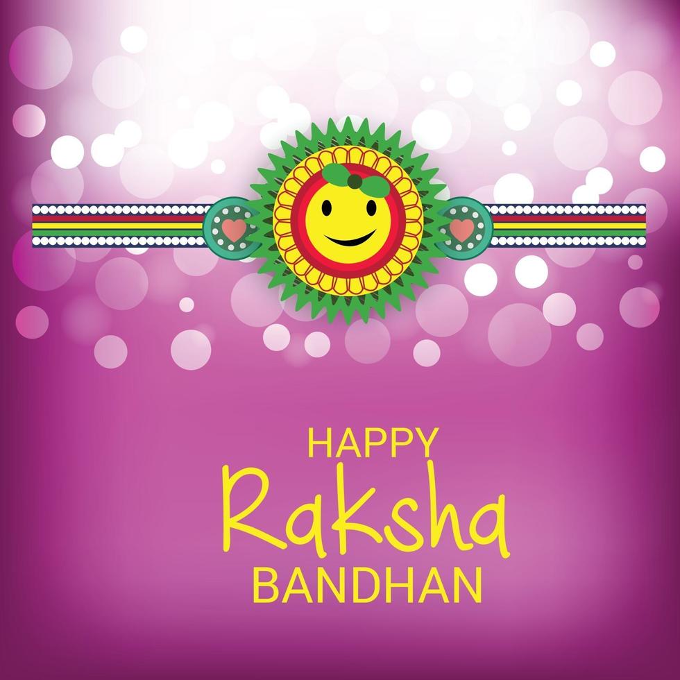 illustration vectorielle dun fond pour joyeux festival indien raksha bandhan des sœurs et frères vecteur