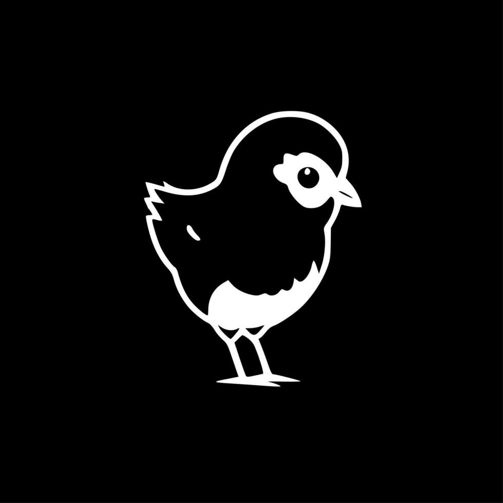 poulet - minimaliste et plat logo - vecteur illustration