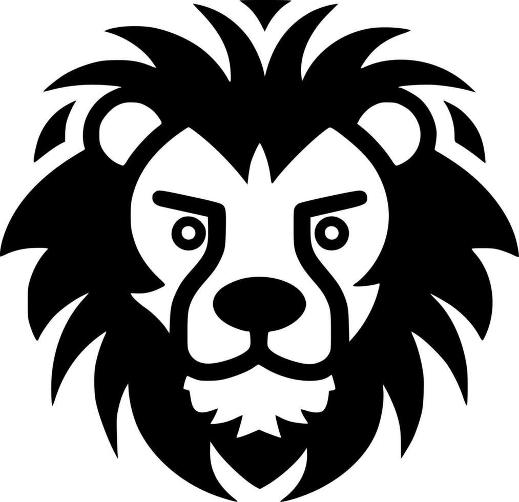 Lion - minimaliste et plat logo - vecteur illustration