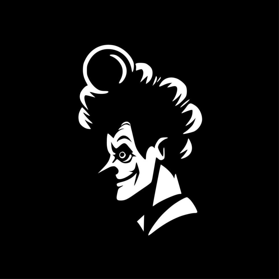 clown, minimaliste et Facile silhouette - vecteur illustration