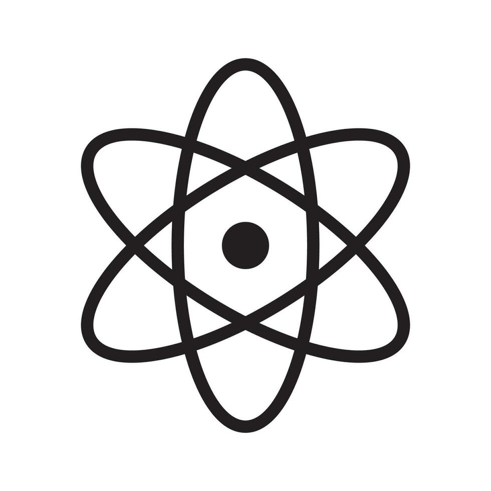 atome icône vecteur