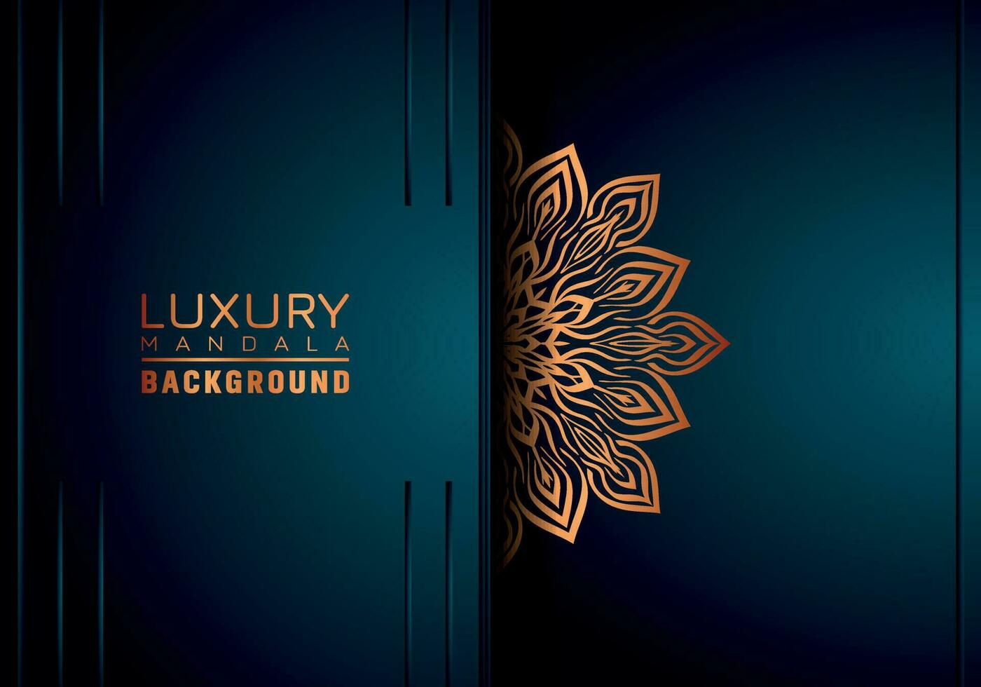 luxe mandala Contexte ornemental, arabesque style avec d'or arabesque modèle style. décoratif mandala ornement pour imprimer, brochure, bannière, couverture, affiche, invitation carte vecteur