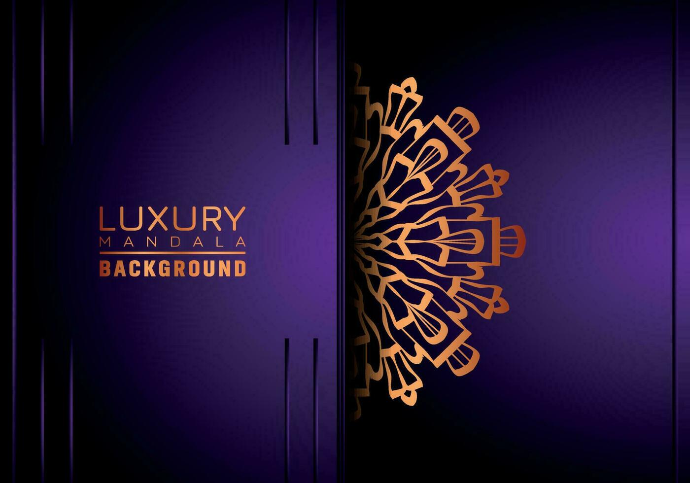 luxe mandala Contexte ornemental, arabesque style avec d'or arabesque modèle style. décoratif mandala ornement pour imprimer, brochure, bannière, couverture, affiche, invitation carte vecteur