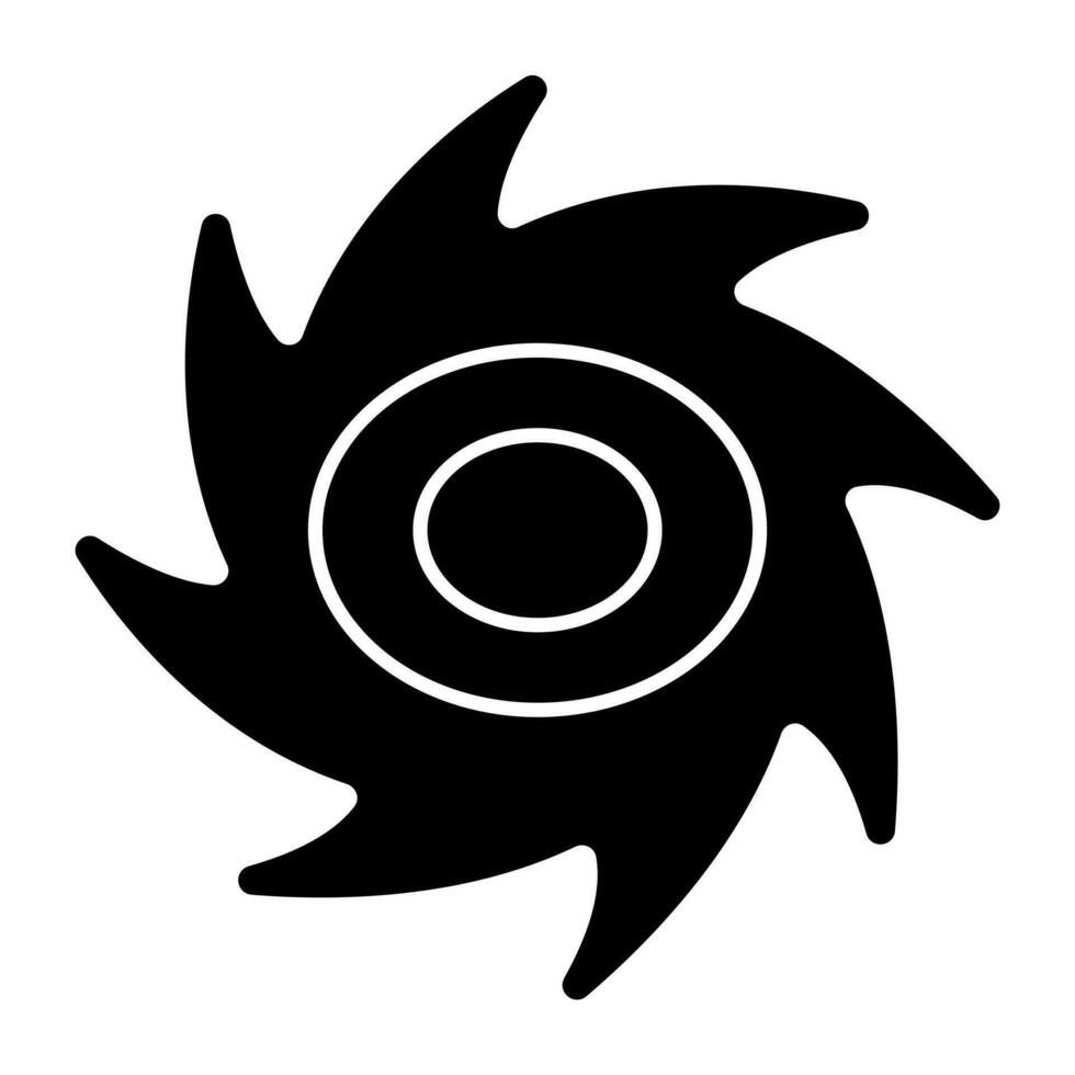 une plat conception icône de typhon vecteur