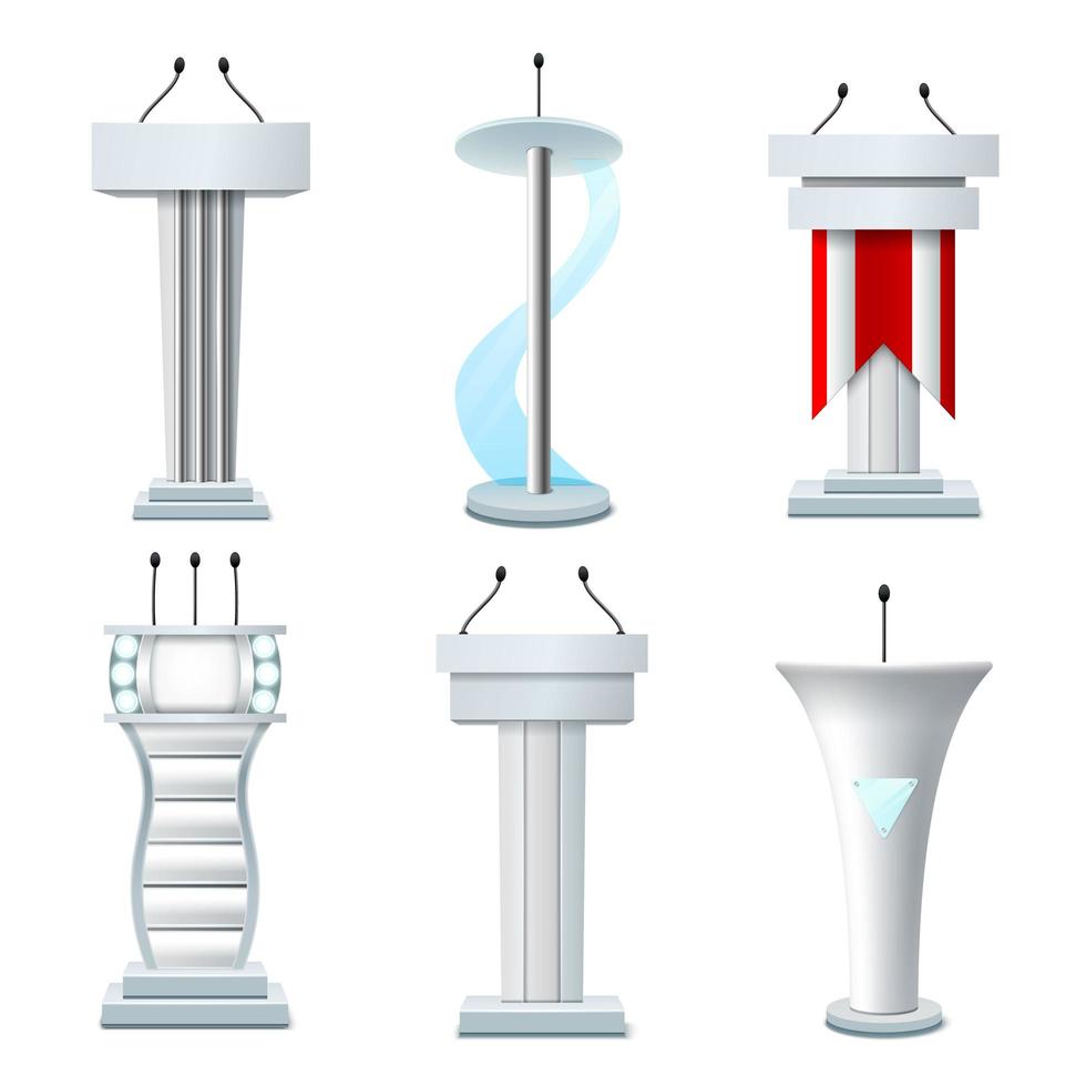 tribunes réalistes mis en illustration vectorielle vecteur