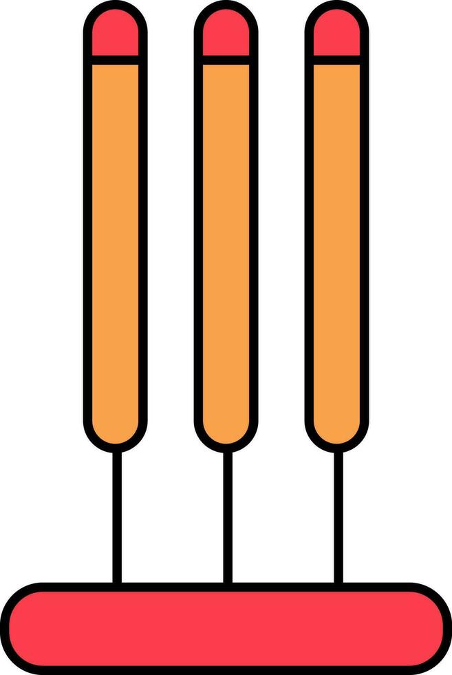 illustration de encens bâton supporter icône. vecteur