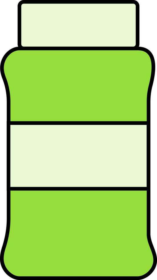 bouteille icône dans vert couleur. vecteur