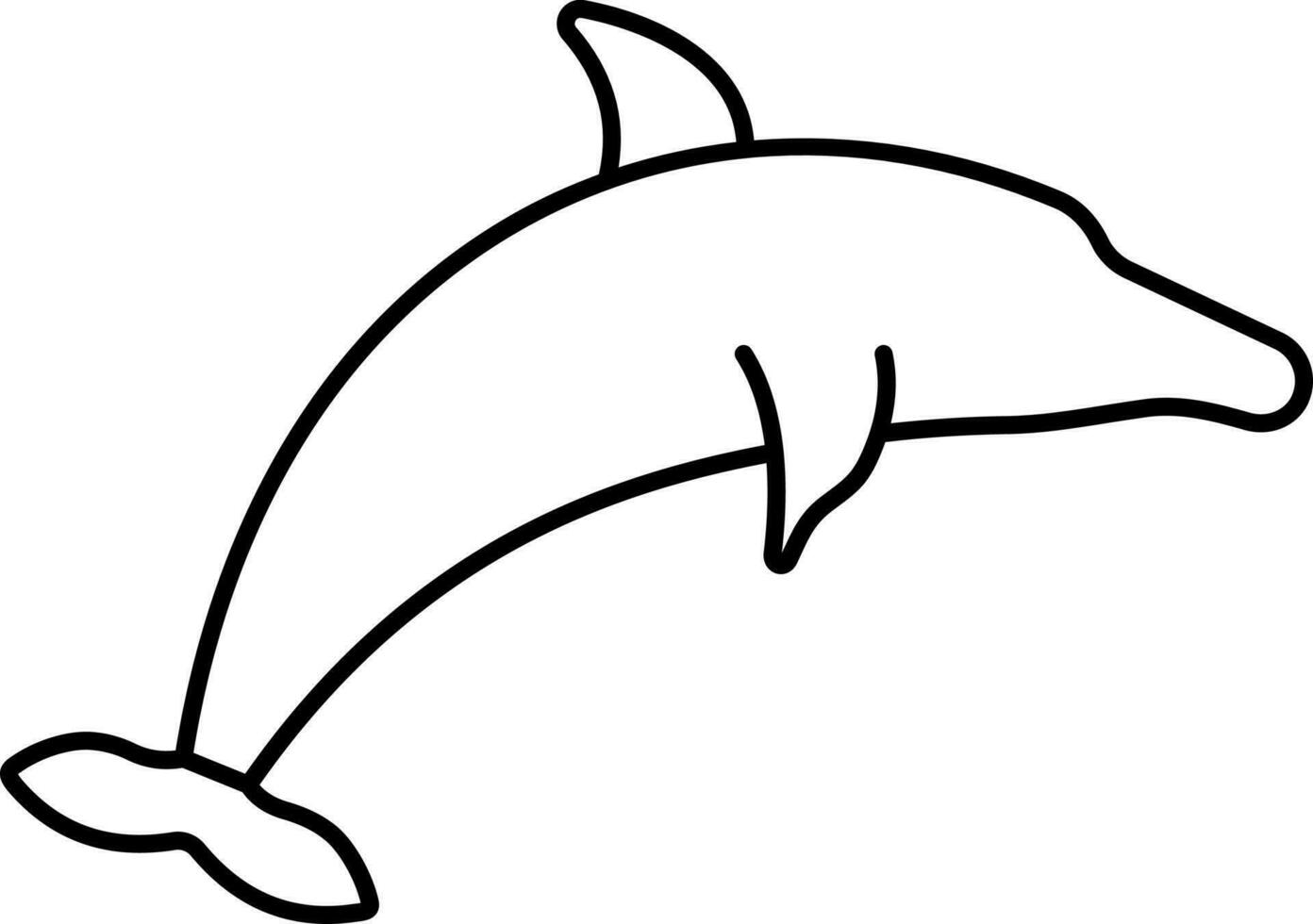 noir contour illustration de susu poisson icône. vecteur
