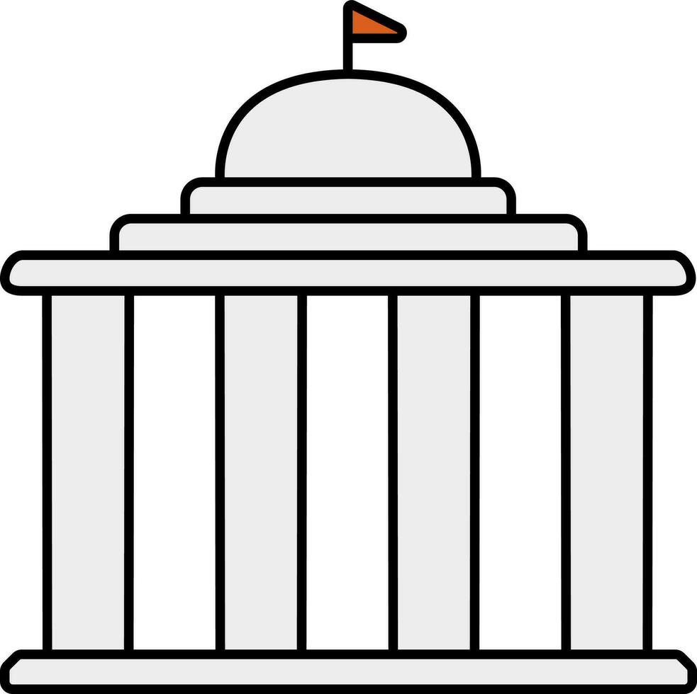 hindou temple icône dans gris couleur. vecteur
