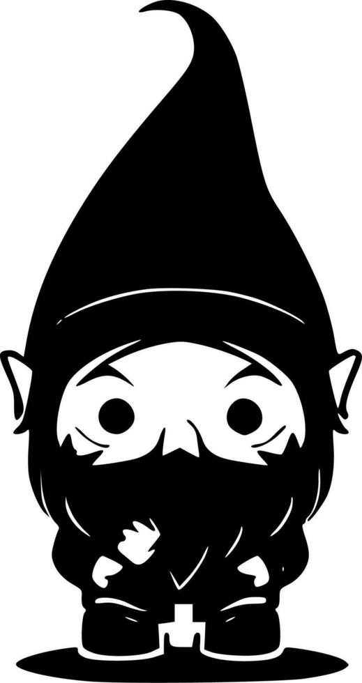 gnome - minimaliste et plat logo - vecteur illustration