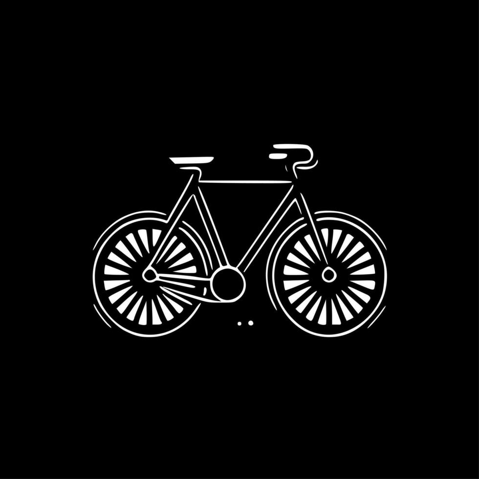 bicyclette - minimaliste et plat logo - vecteur illustration
