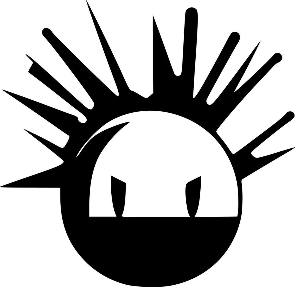 bombe - noir et blanc isolé icône - vecteur illustration