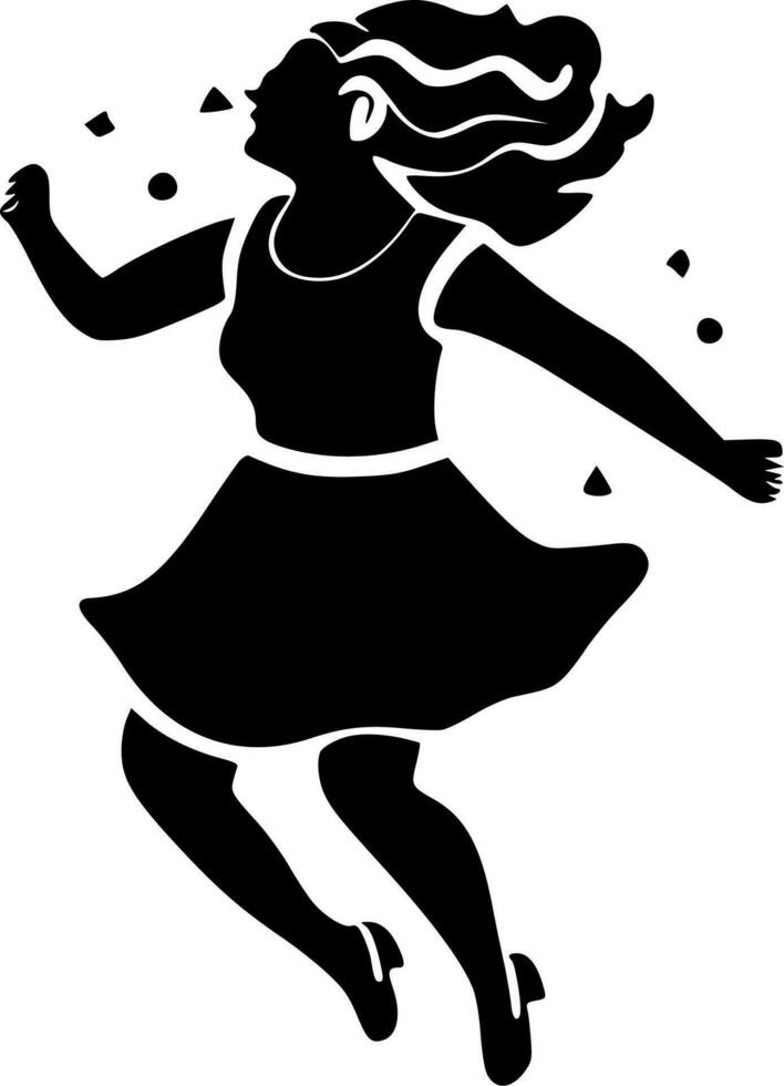 Danse - minimaliste et plat logo - vecteur illustration