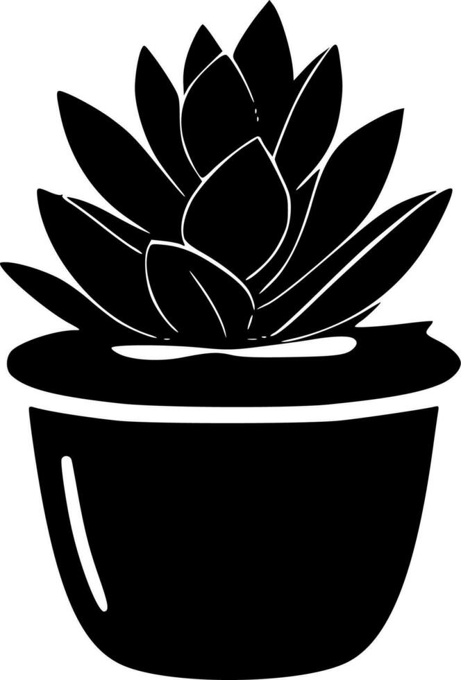 succulent - minimaliste et plat logo - vecteur illustration